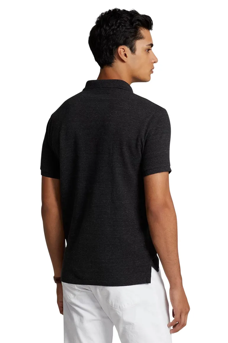 polo Polo Ralph Lauren grijs effen katoen slim fit