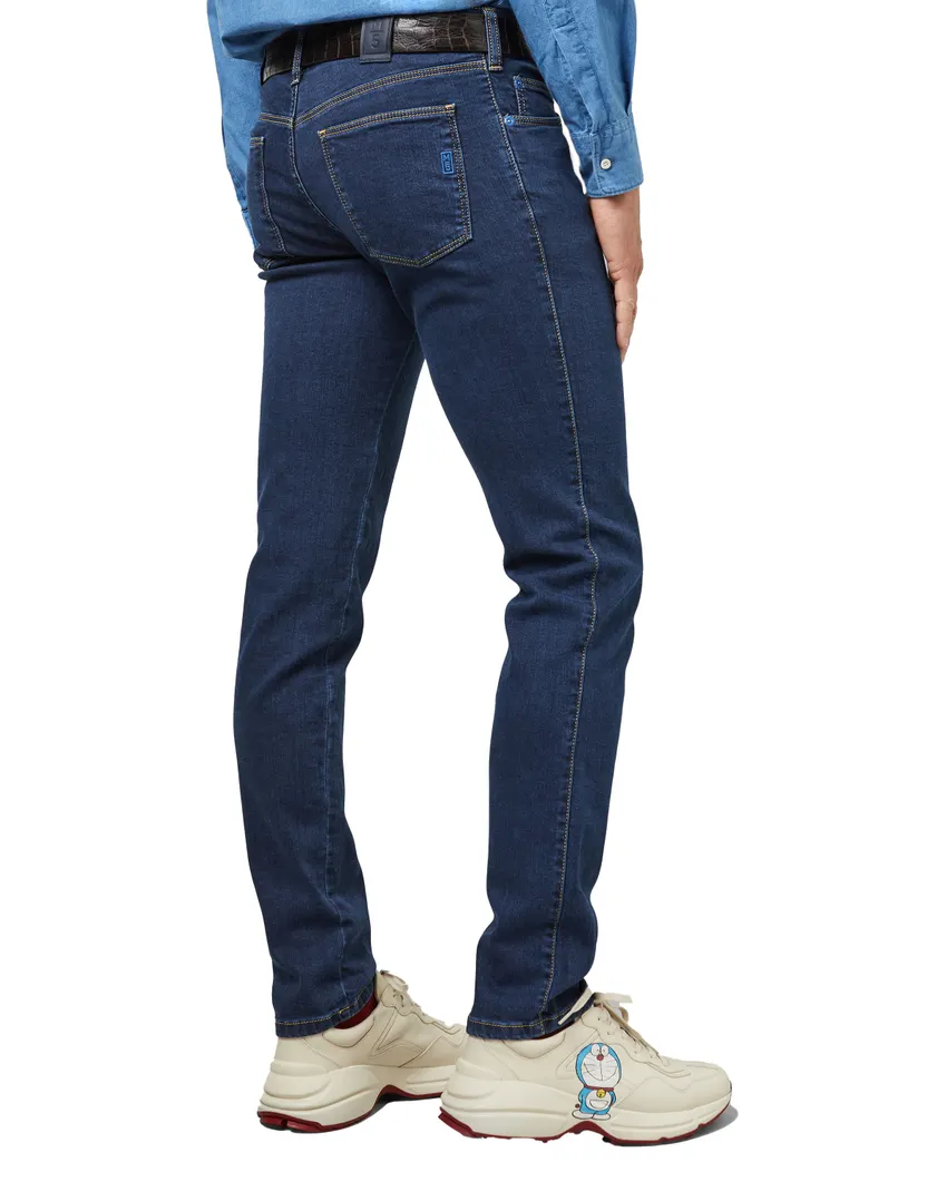Meyer nette jeans navy effen denim