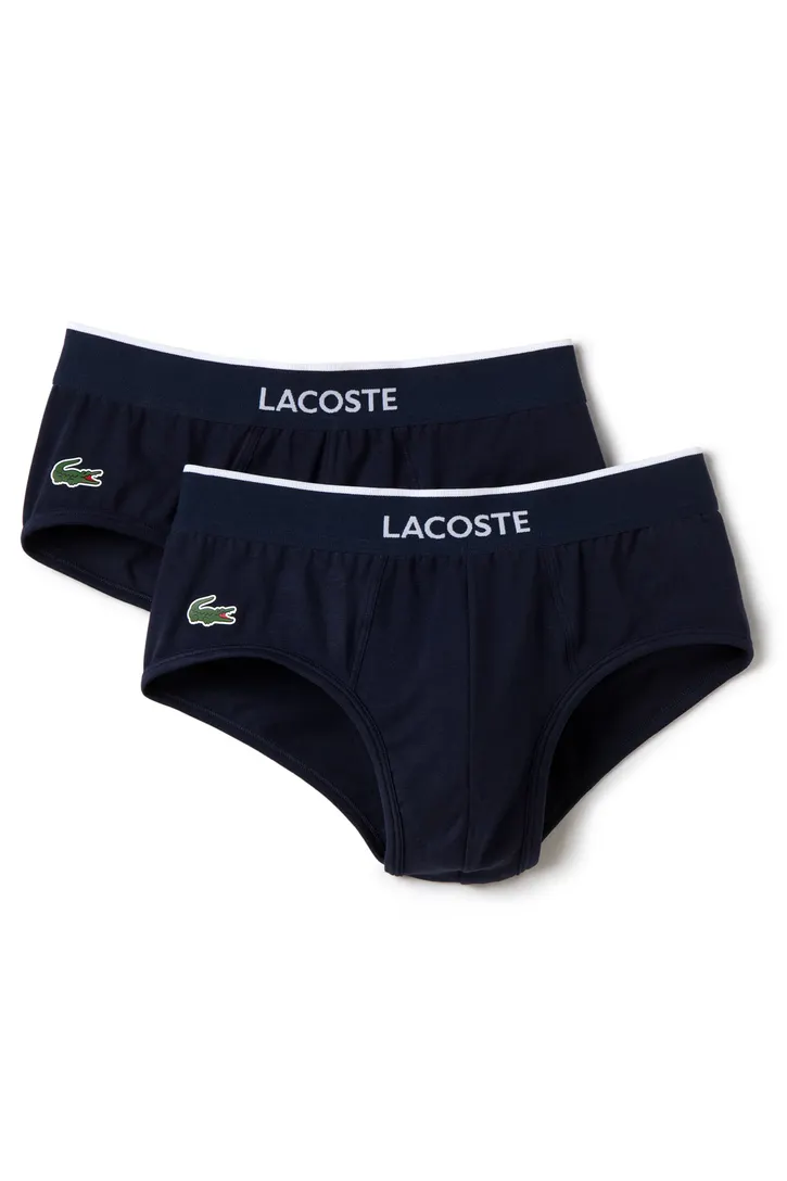 Lacoste slip donkerblauw 2-pack