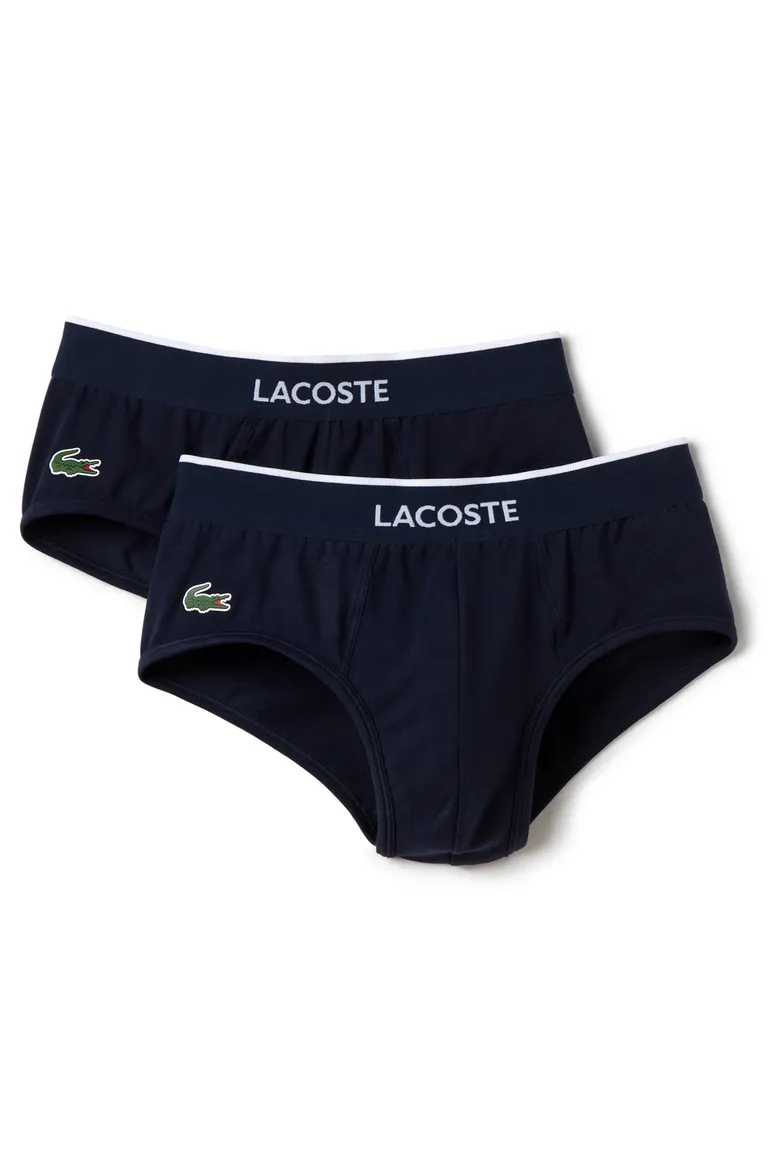Lacoste slip donkerblauw 2-pack
