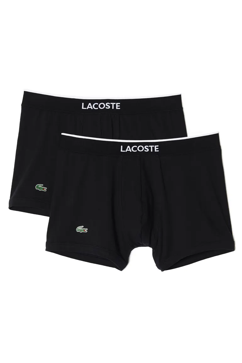 Lacoste duopack boxershorts zwart