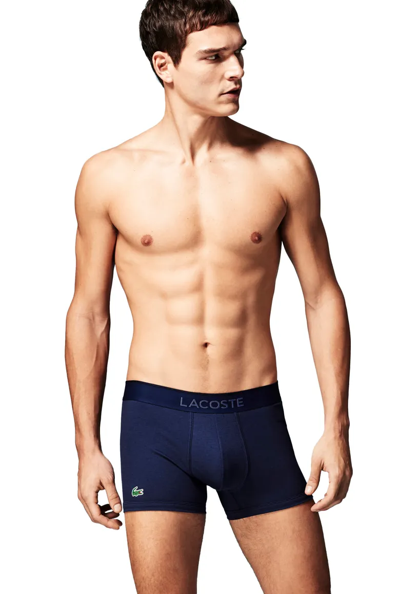 Lacoste boxer donkerblauw micro piqué