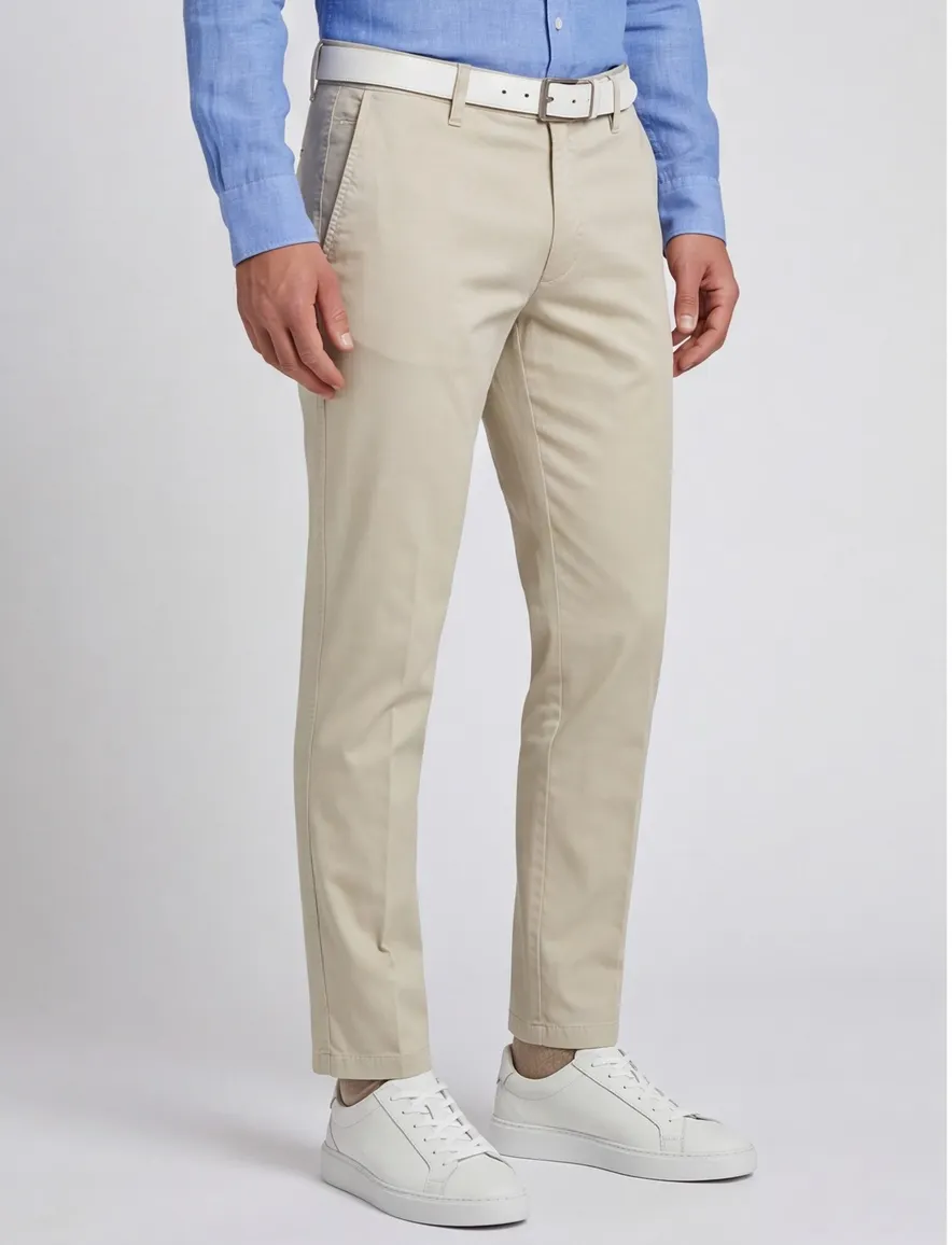M.E.N.S. chino normale fit creme
