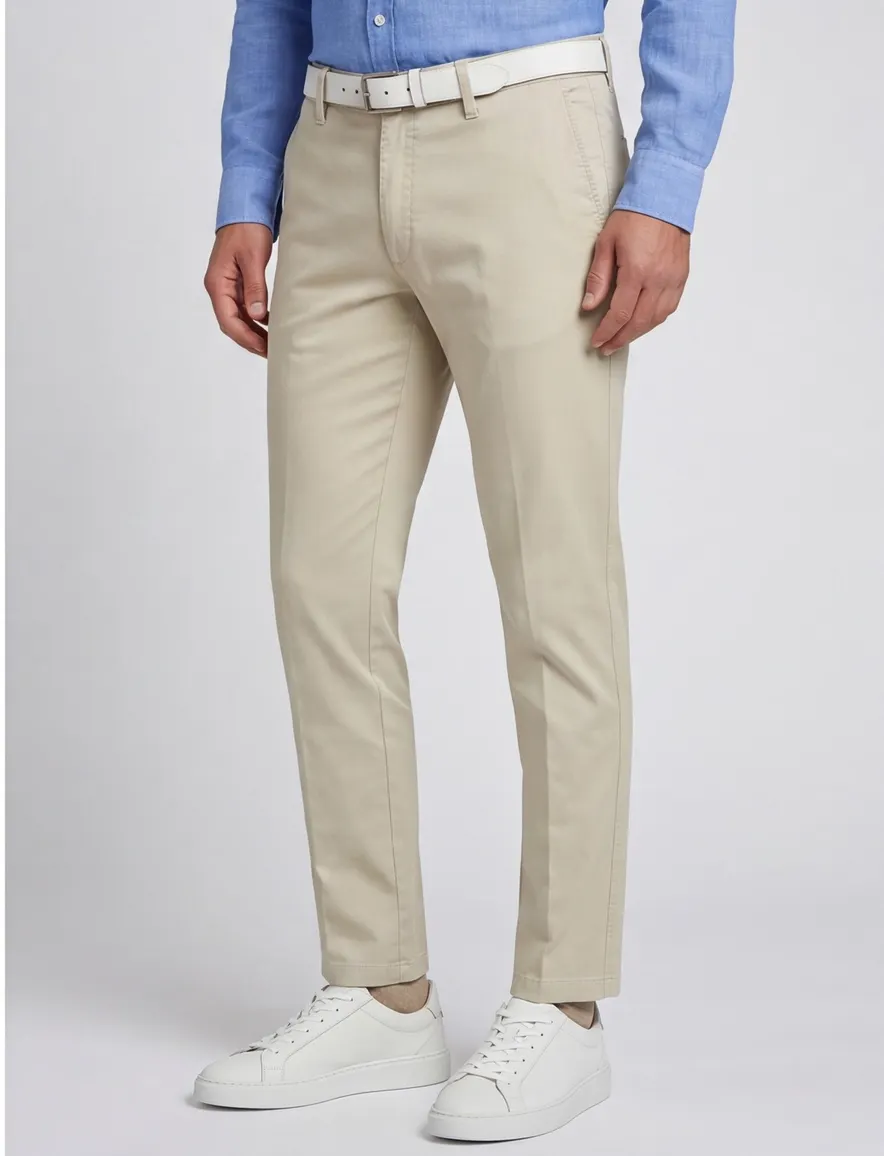M.E.N.S. chino normale fit creme