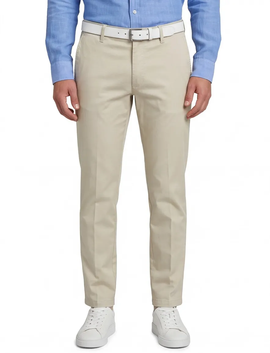 M.E.N.S. chino normale fit creme