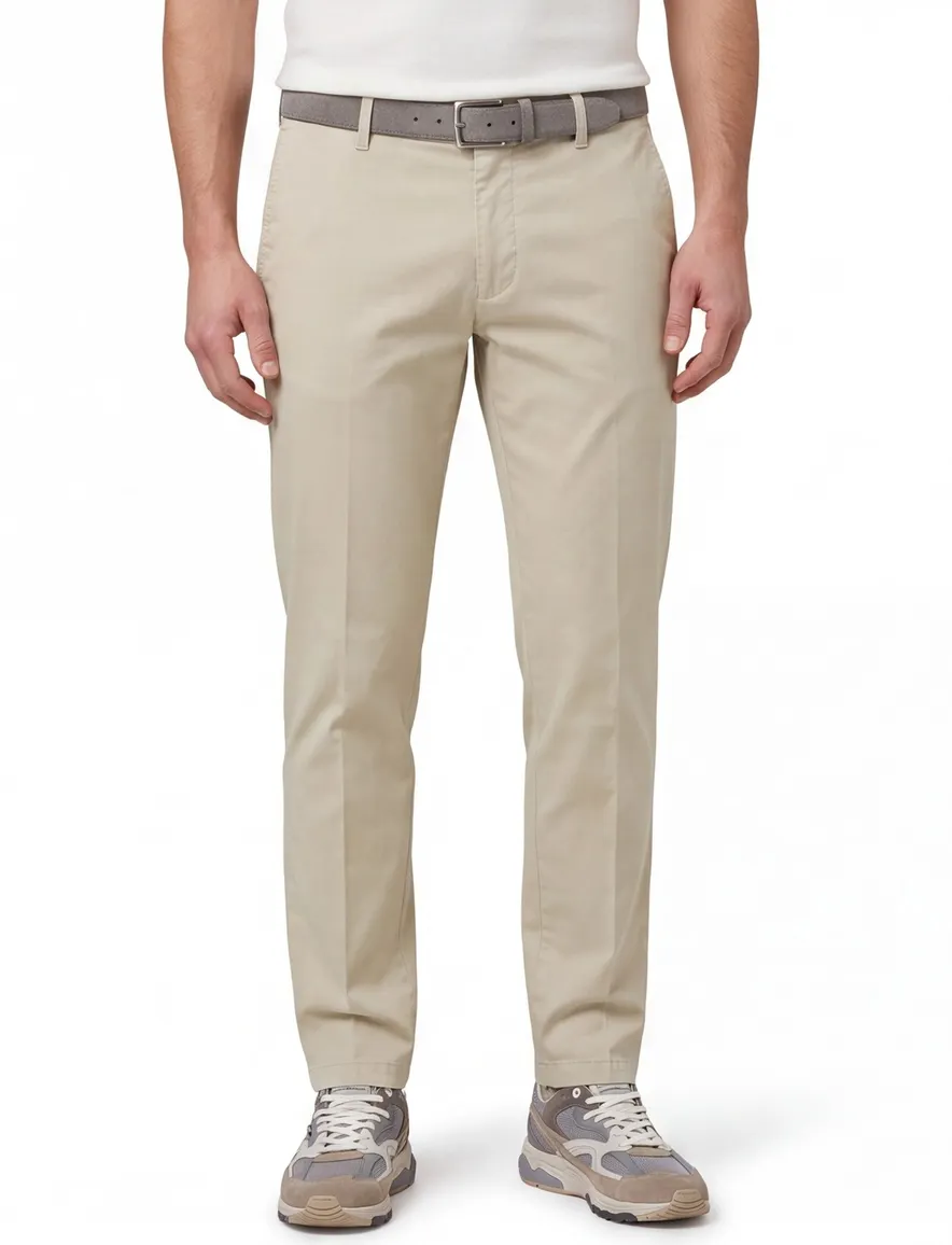 Creme chino M.E.N.S. normale fit