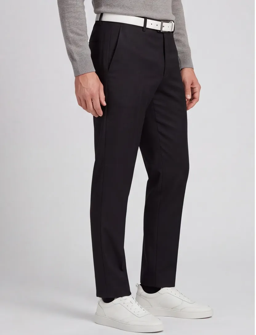 M.E.N.S. pantalon wol Madison-U zwart