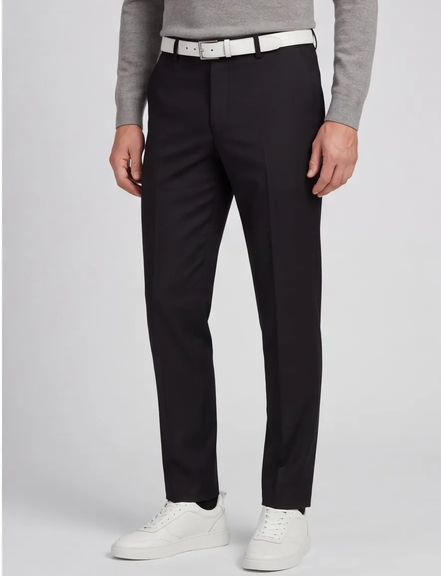 M.E.N.S. pantalon wol Madison-U zwart