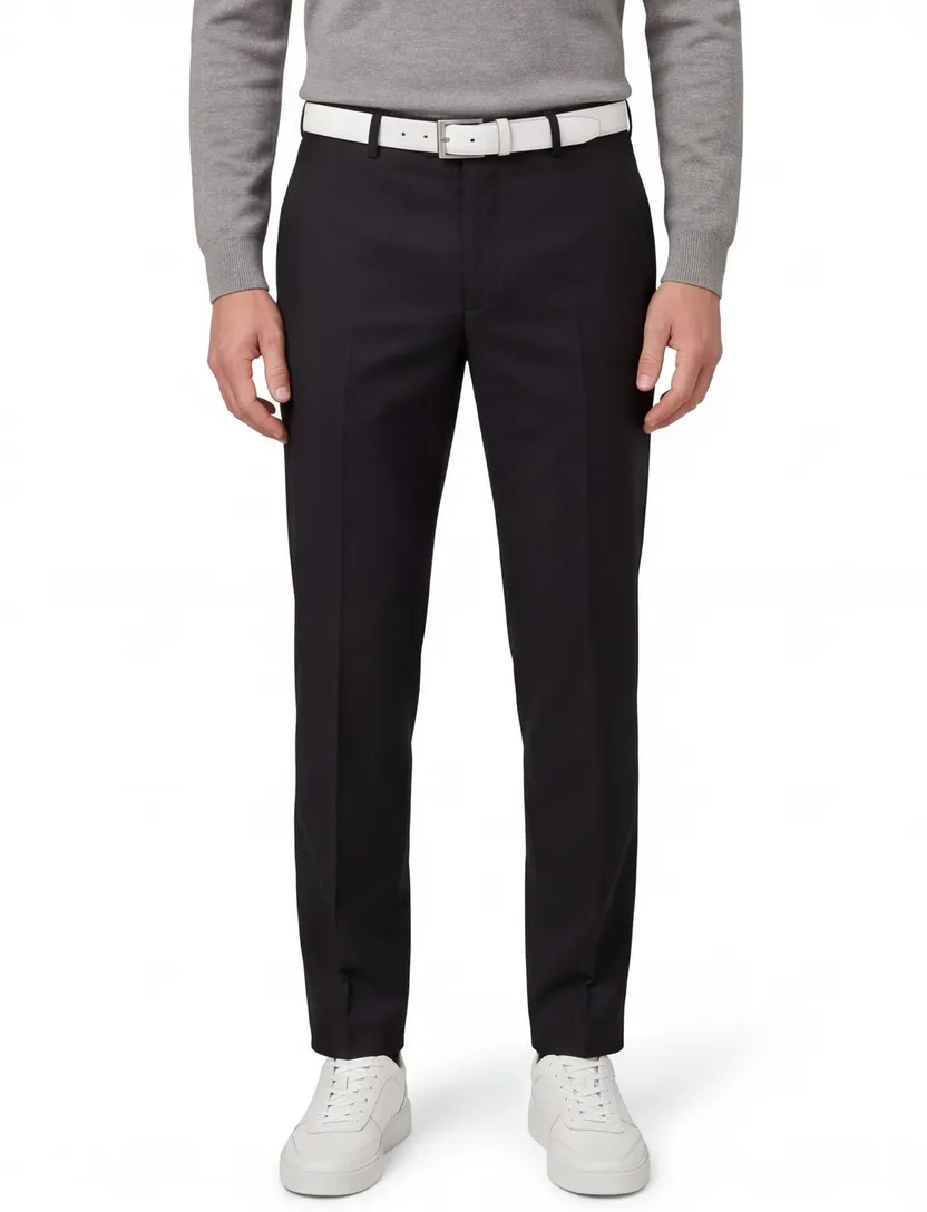 M.E.N.S. pantalon wol Madison-U zwart