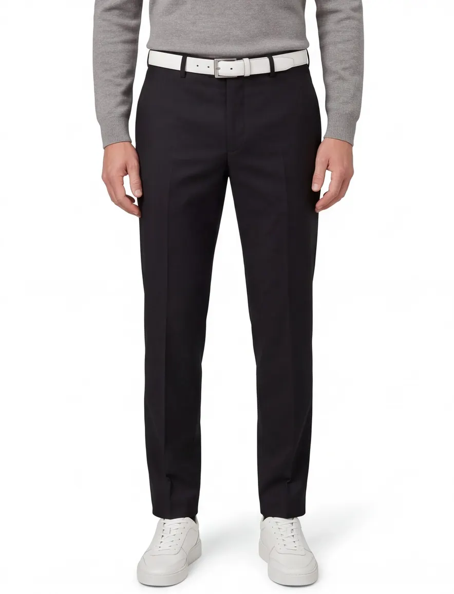 M.E.N.S. pantalon wol Madison-U zwart