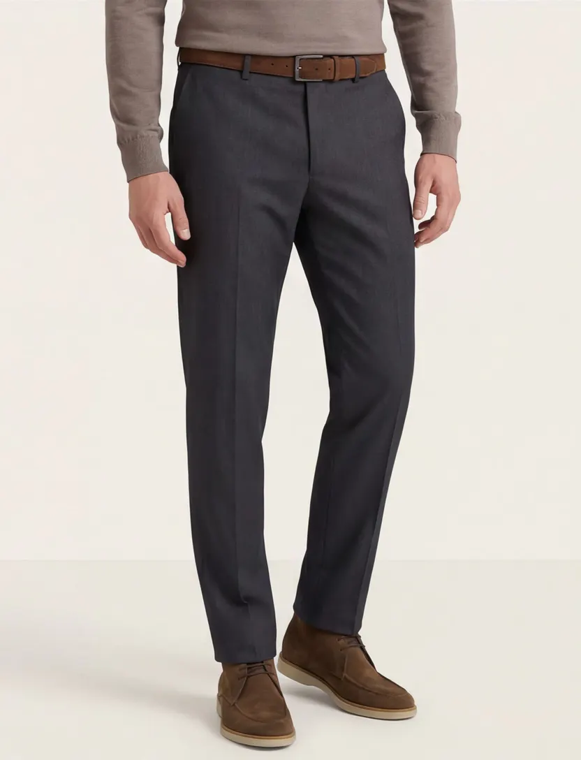 M.E.N.S. grijze pantalon wol Madison-U