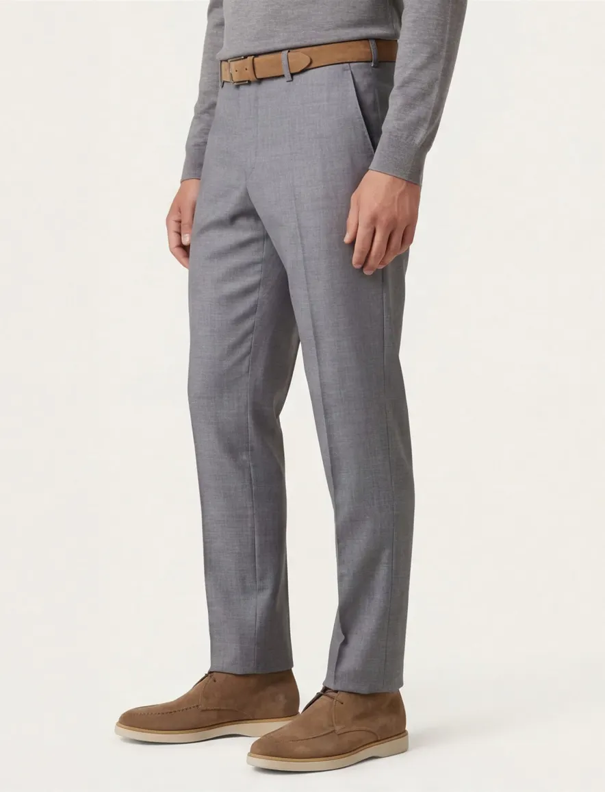 M.E.N.S. pantalon wol Madison-U grijs
