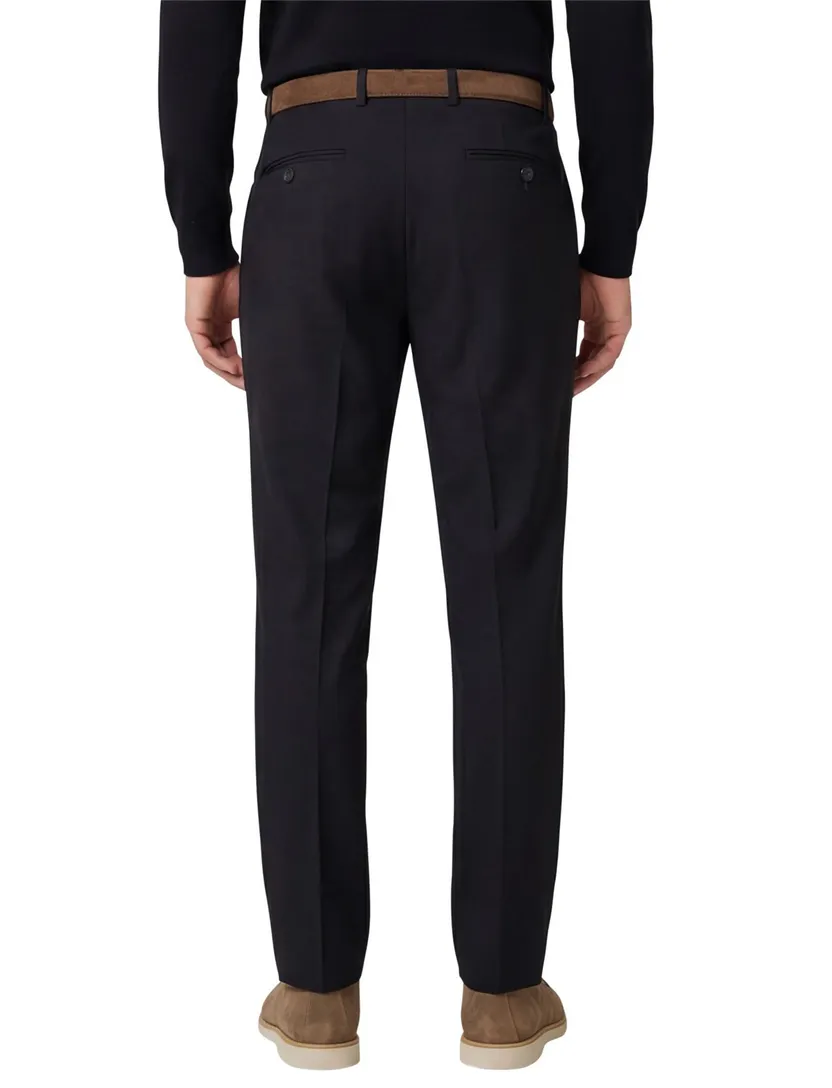 M.E.N.S. pantalon marineblauw wol Madison-U