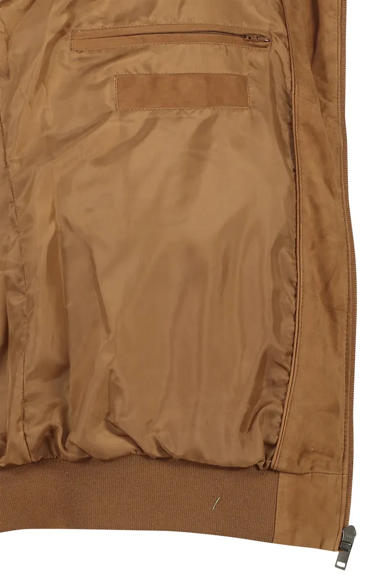 Portofino Arma suede jack cognac