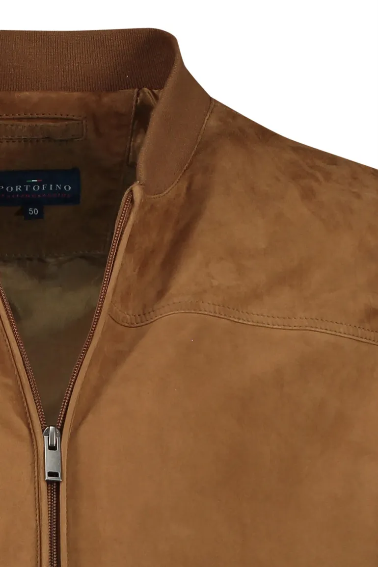Portofino Arma suede jack cognac