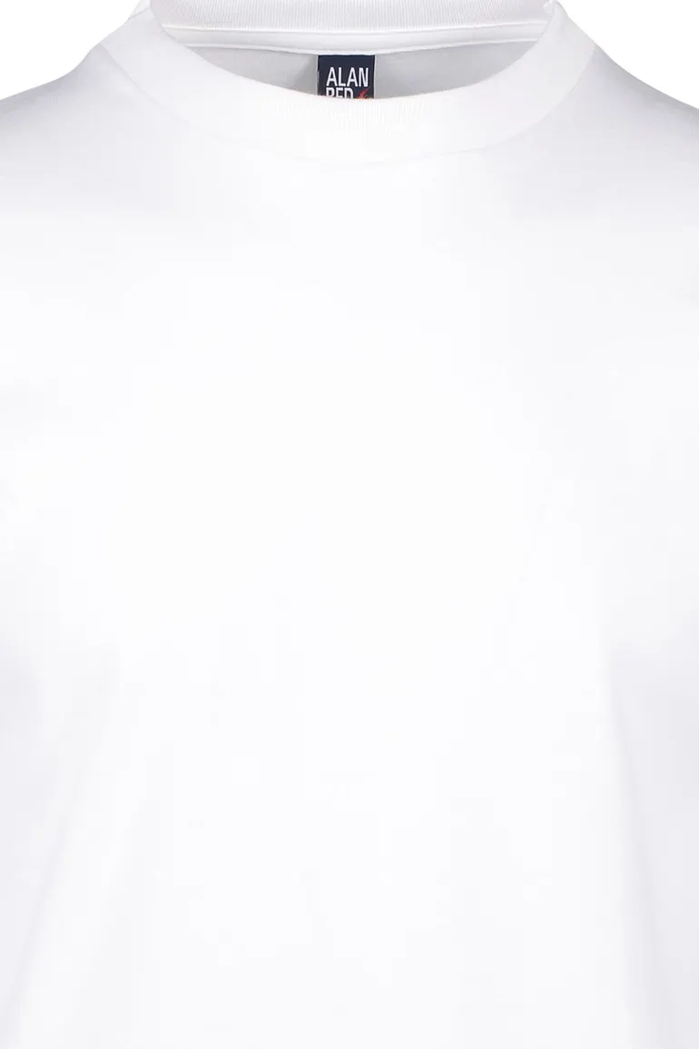 Alan Red t-shirt Virgina wit effen katoen 3-pack