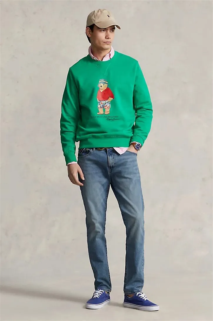 Ralph Lauren 5-pocket stretch denim blauw