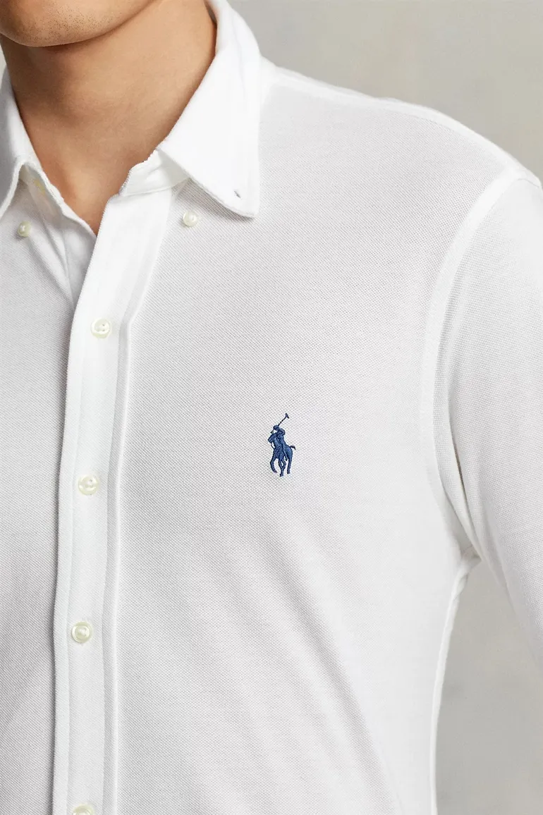 Ralph Lauren wit overhemd katoen button-down