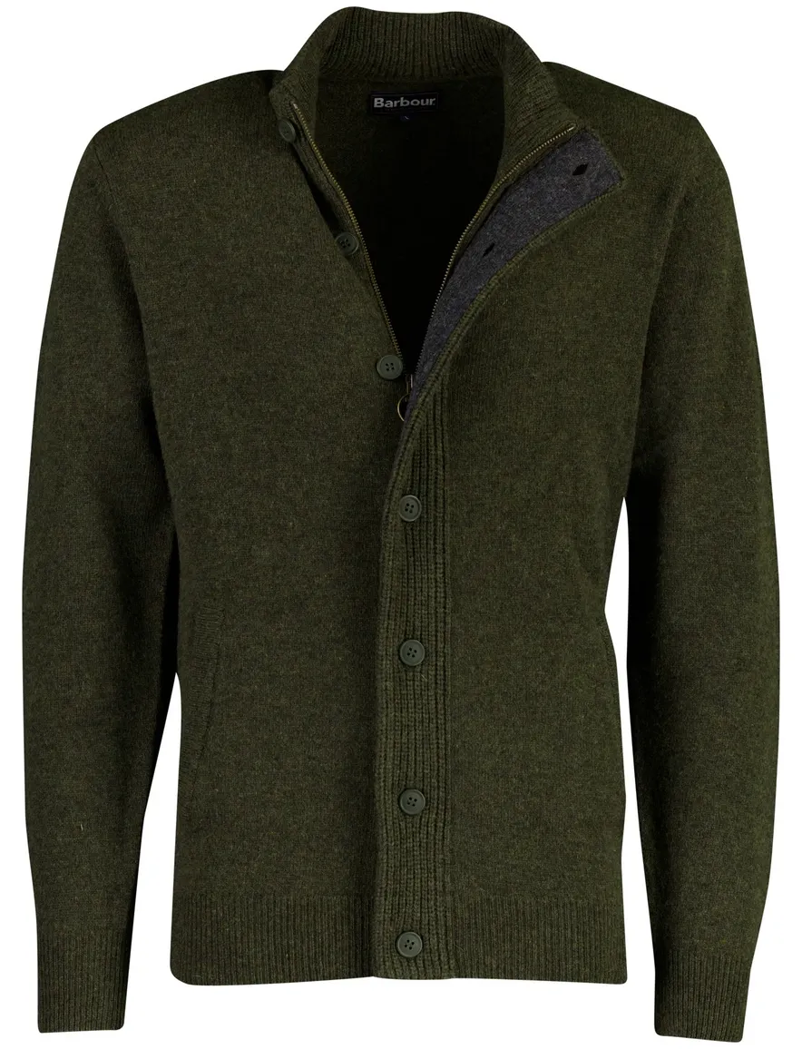 Barbour vest donkergroen gemêleerd