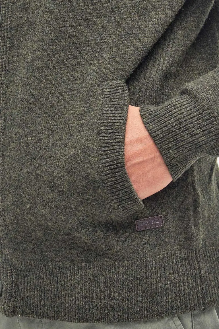 Barbour vest donkergroen gemêleerd
