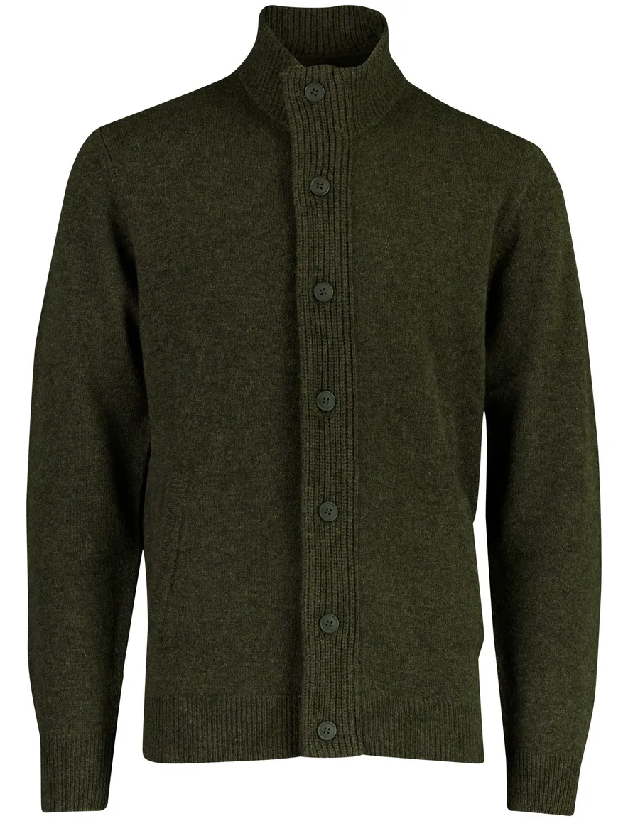 Barbour vest donkergroen gemêleerd