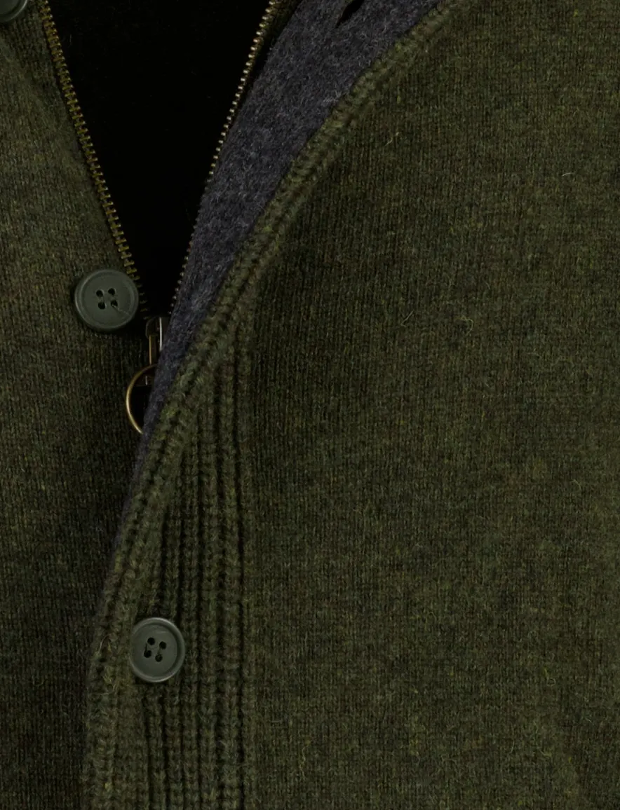 Barbour vest donkergroen gemêleerd