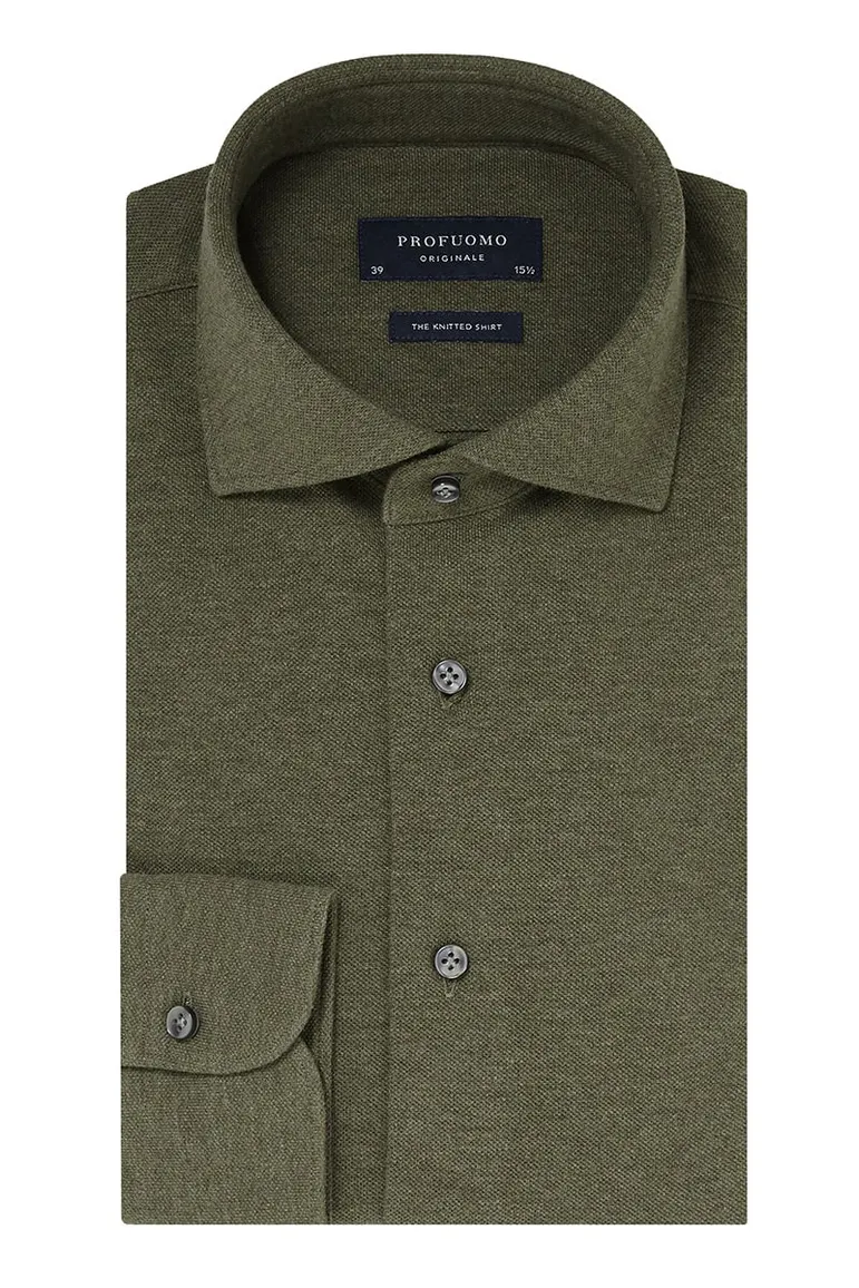 Overhemd Profuomo Originale groen