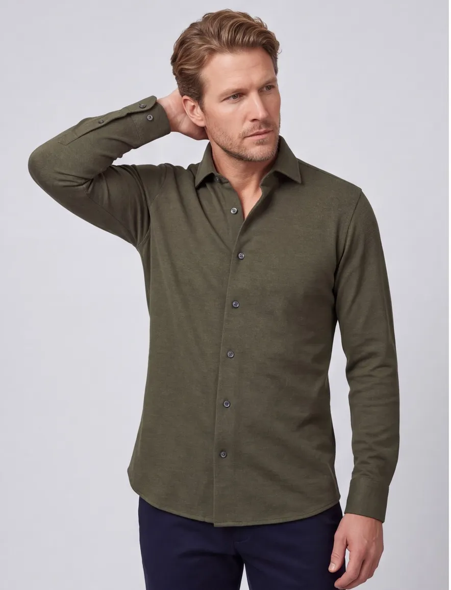 Overhemd Profuomo Originale groen