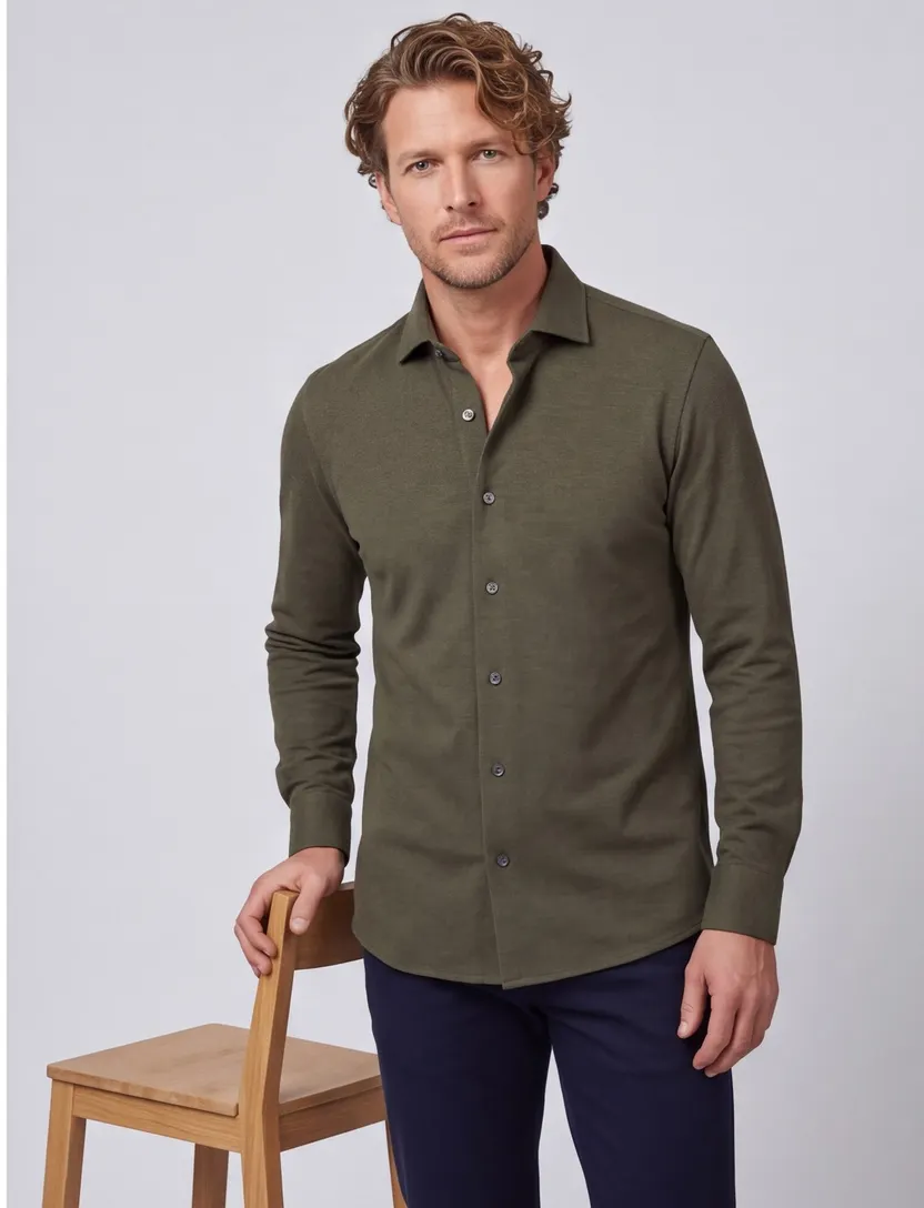 Profuomo overhemd groen Originale