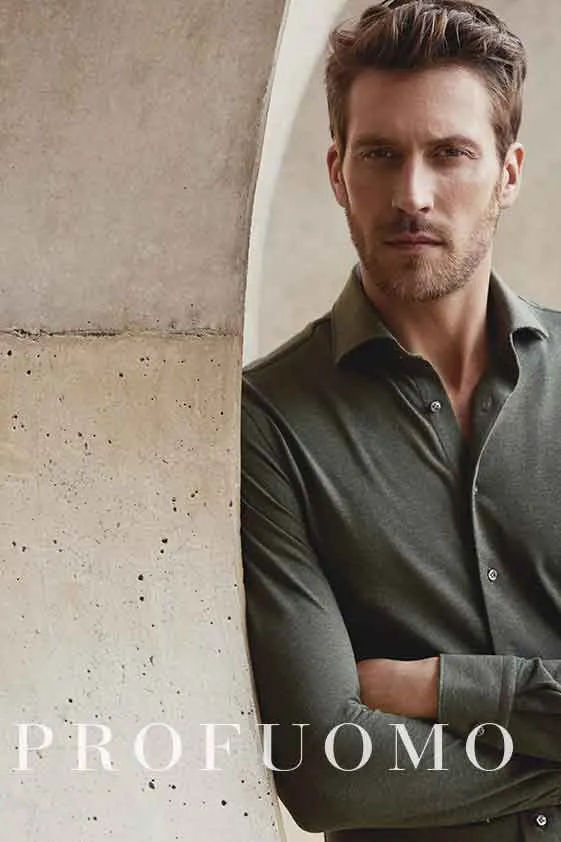Overhemd Profuomo Originale groen