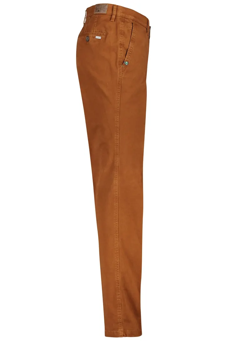 M.E.N.S. pantalon Madison oranje katoen-stretch