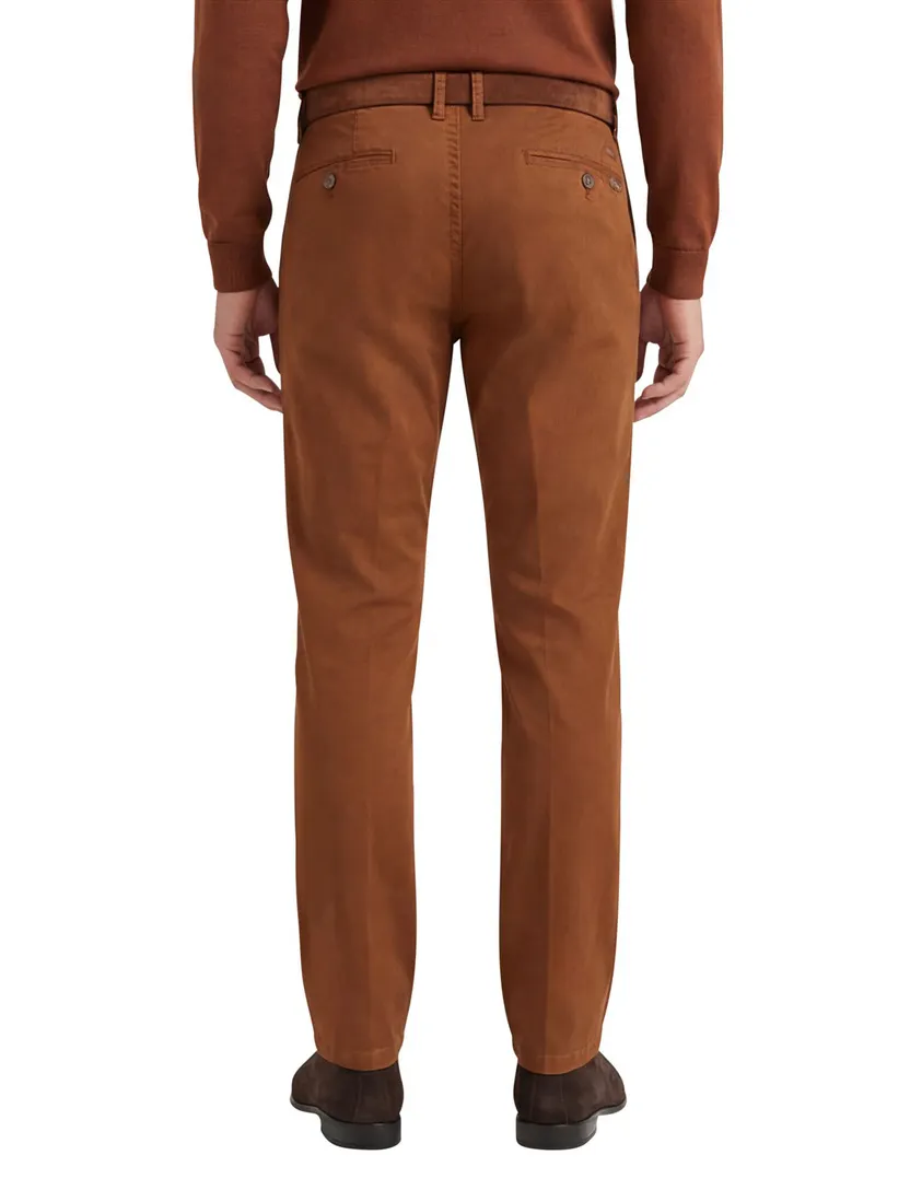 M.E.N.S. pantalon Madison oranje katoen-stretch