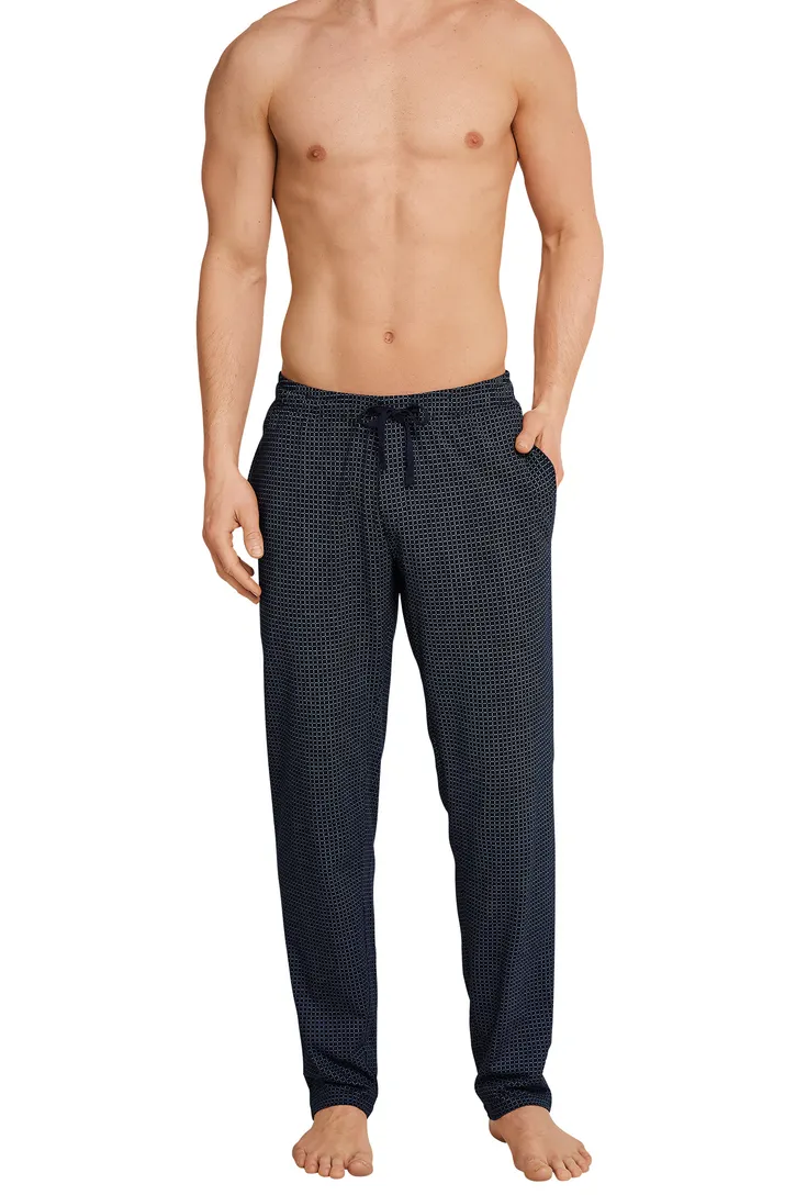 Mix & Relax Schiesser pyjamabroek lang navy