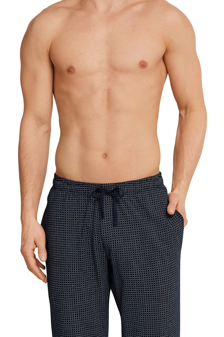 Mix & Relax Schiesser pyjamabroek lang navy