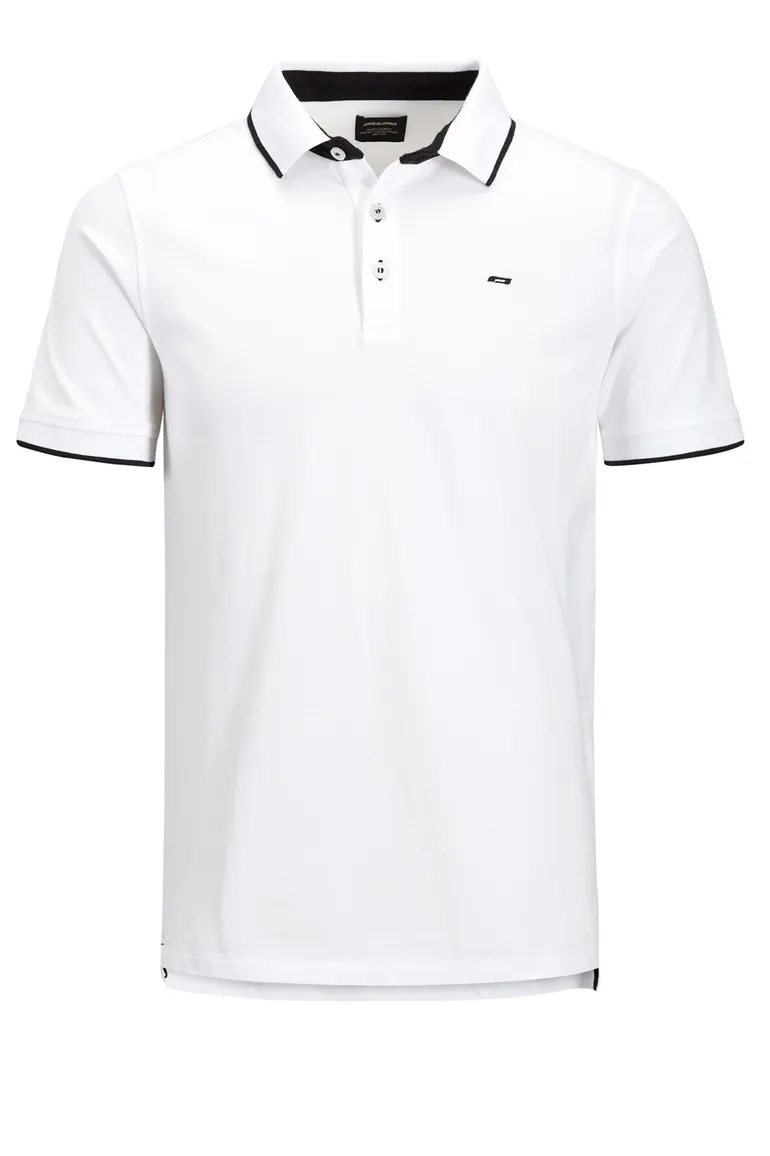 Jack & Jones polo Plus Size wit