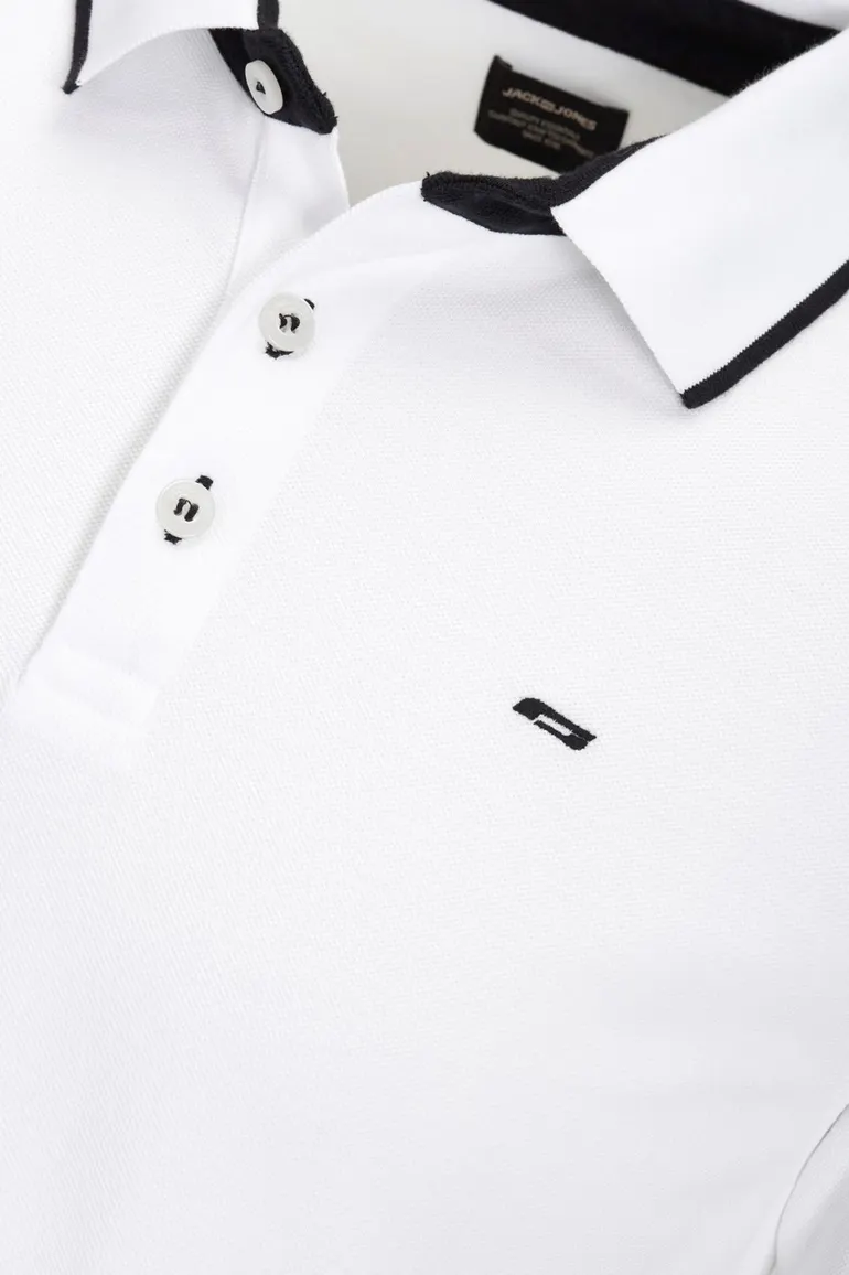 Jack & Jones polo Plus Size wit