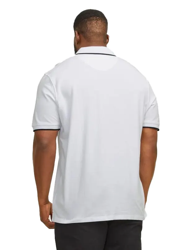 Jack & Jones polo Plus Size wit