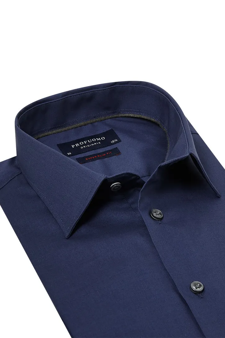 Overhemd Profuomo Super Slim Fit navy