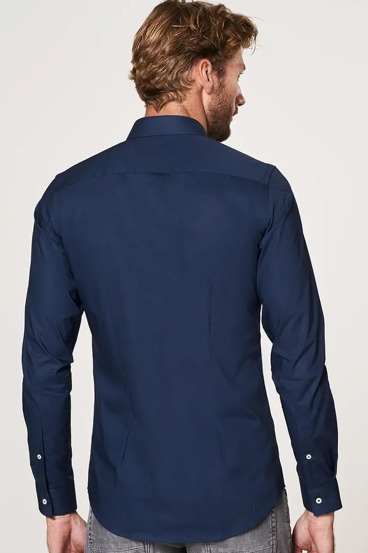 Overhemd Profuomo Super Slim Fit navy