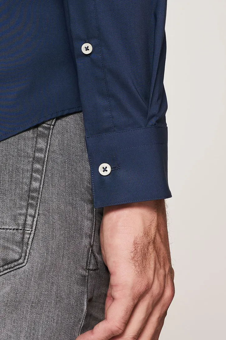 Overhemd Profuomo Super Slim Fit navy