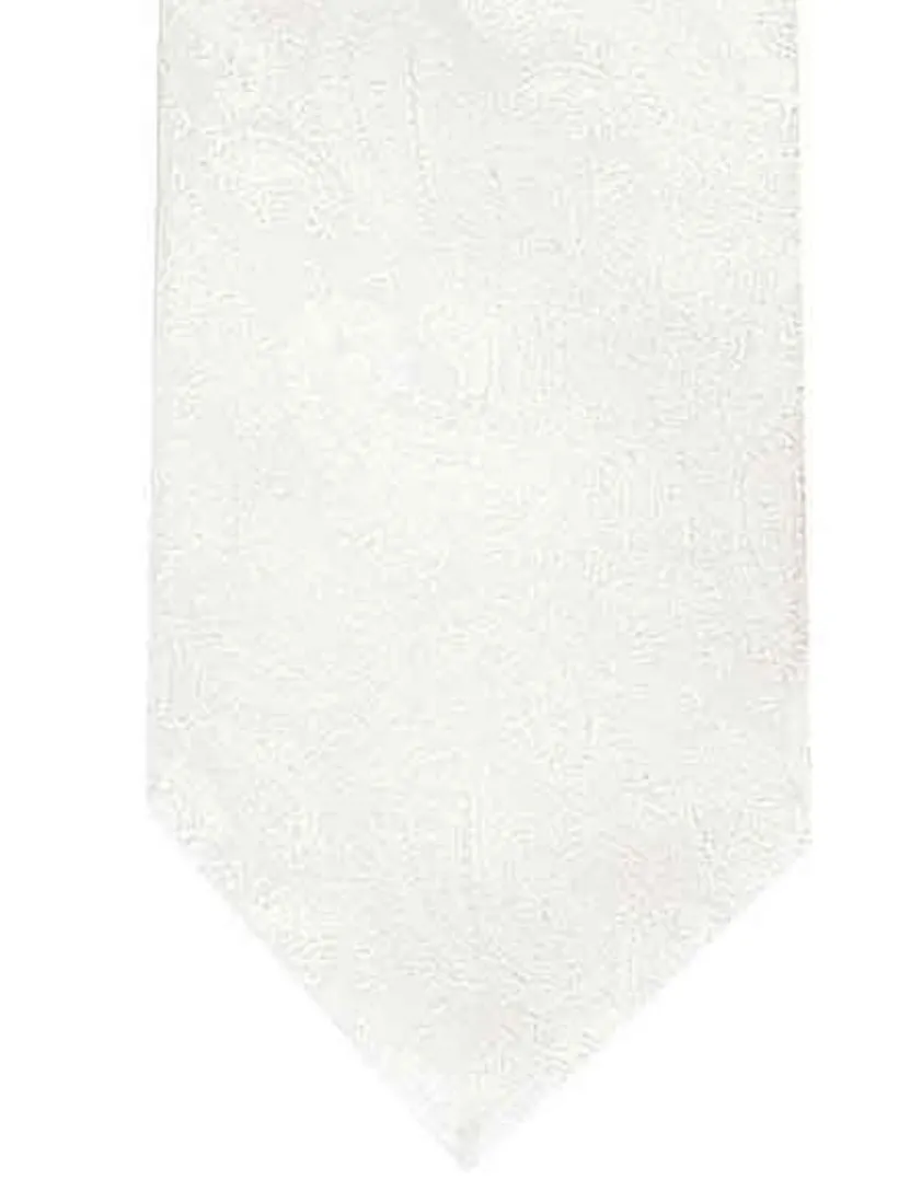 Stropdas Profuomo wit zijde paisley