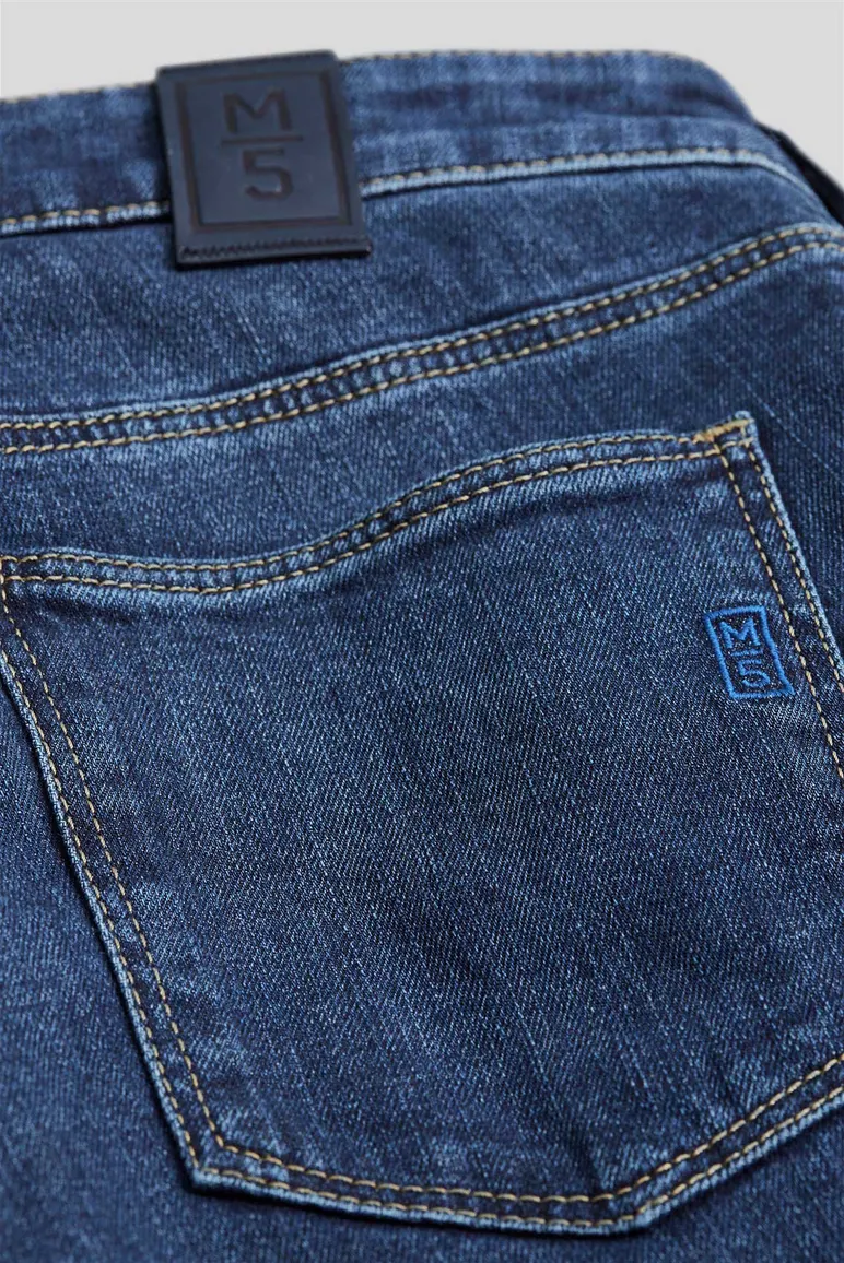 Meyer jeans marine blauw Regular Fit denim