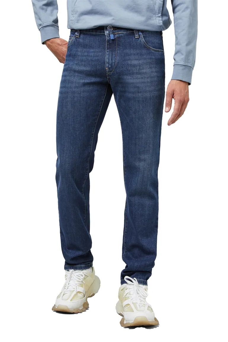 Meyer jeans M5 blauw Regular Fit denim