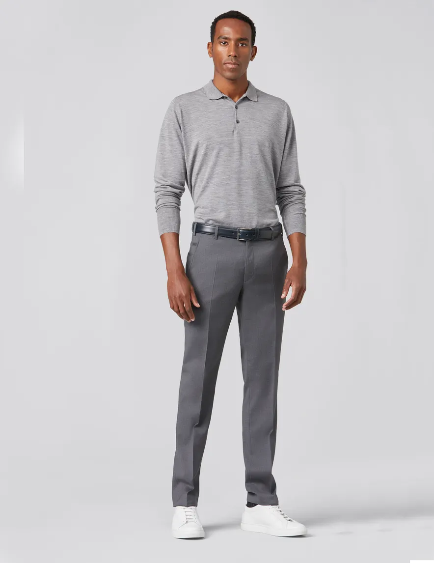 Meyer Pantalon wol grijs BONN Art. 9-8400-07