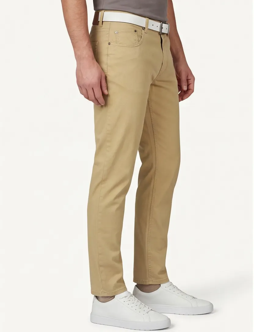Gardeur broek Bill-2 5-pocket stretch beige