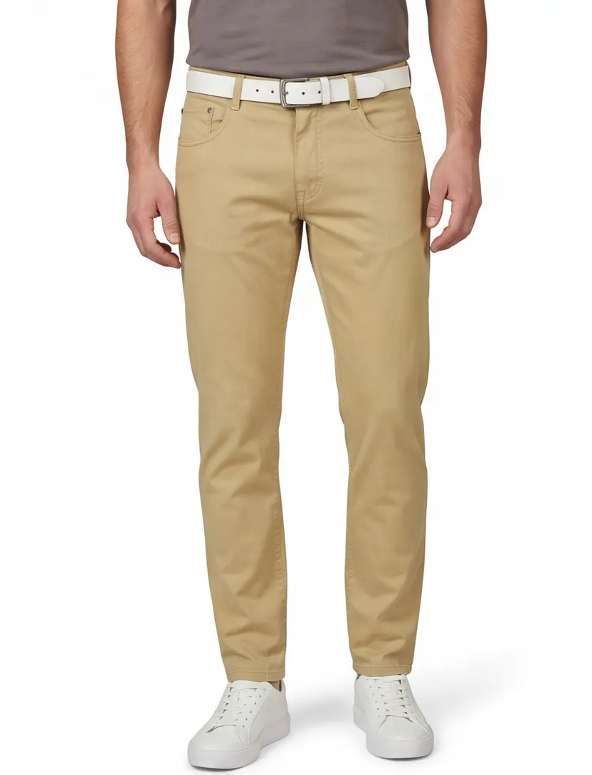 Gardeur broek Bill-2 5-pocket stretch beige
