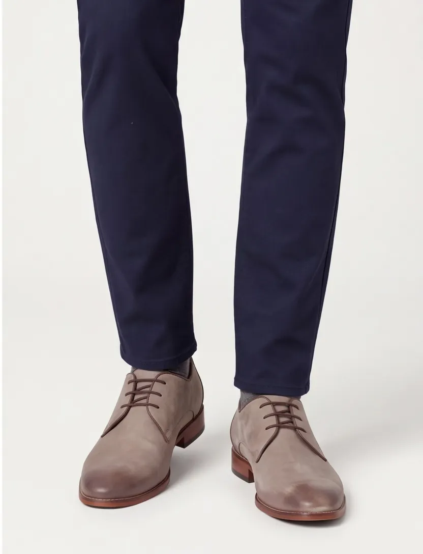 Portofino laag model nette veterschoen leder taupe