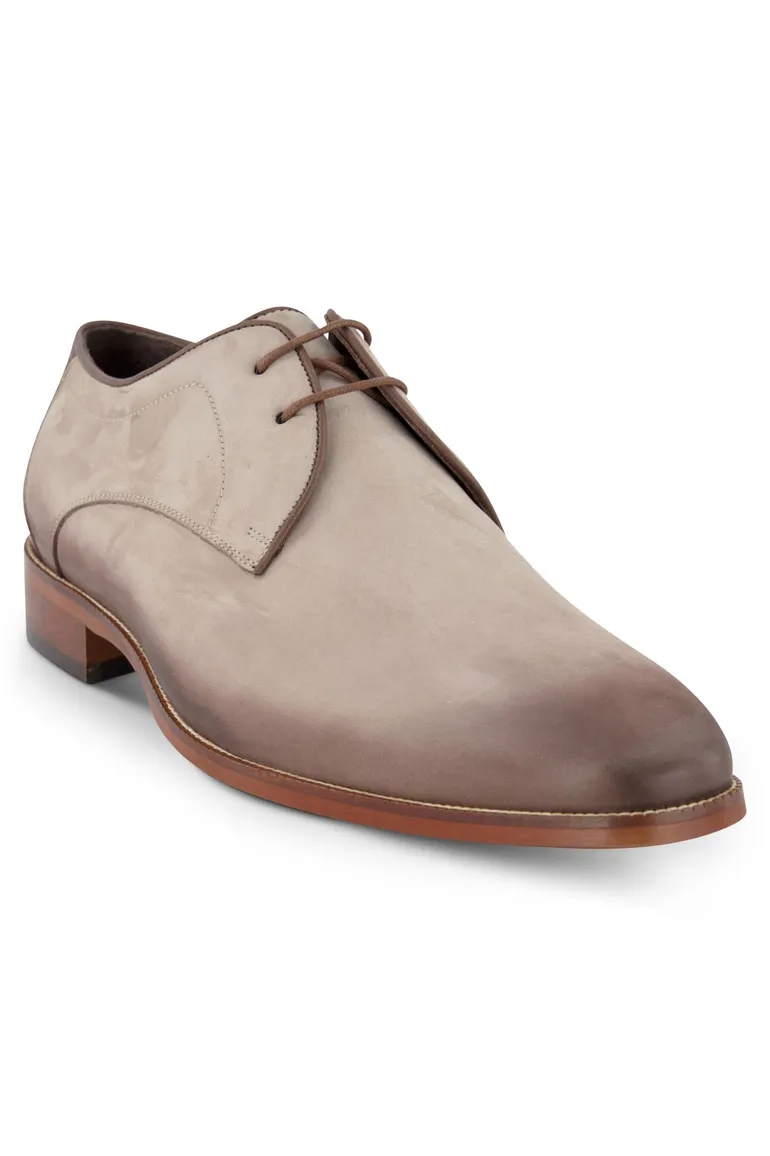 Portofino laag model nette veterschoen leder taupe