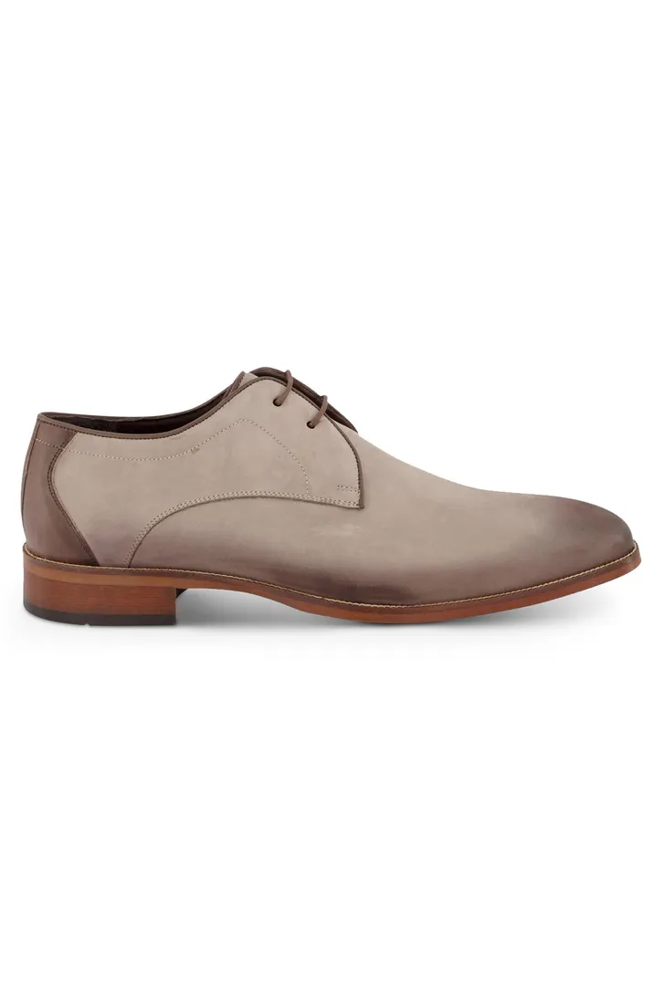 Portofino laag model nette veterschoen leder taupe