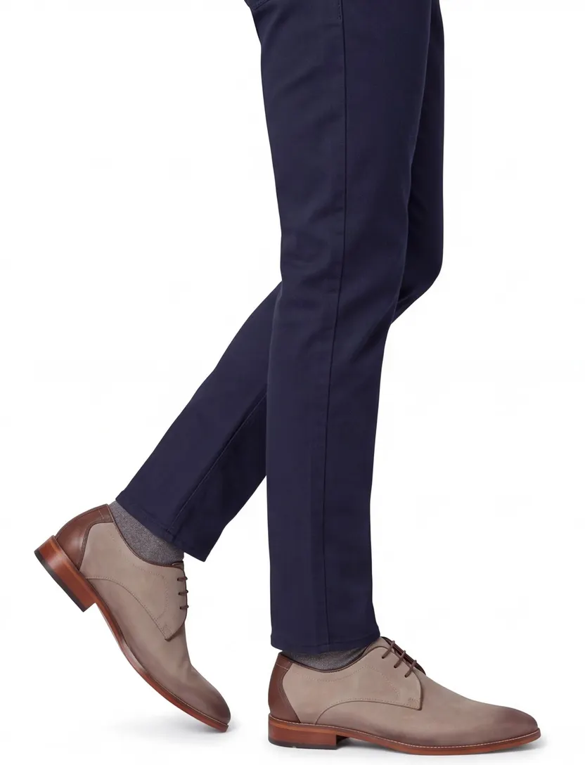 Portofino laag model nette veterschoen leder taupe